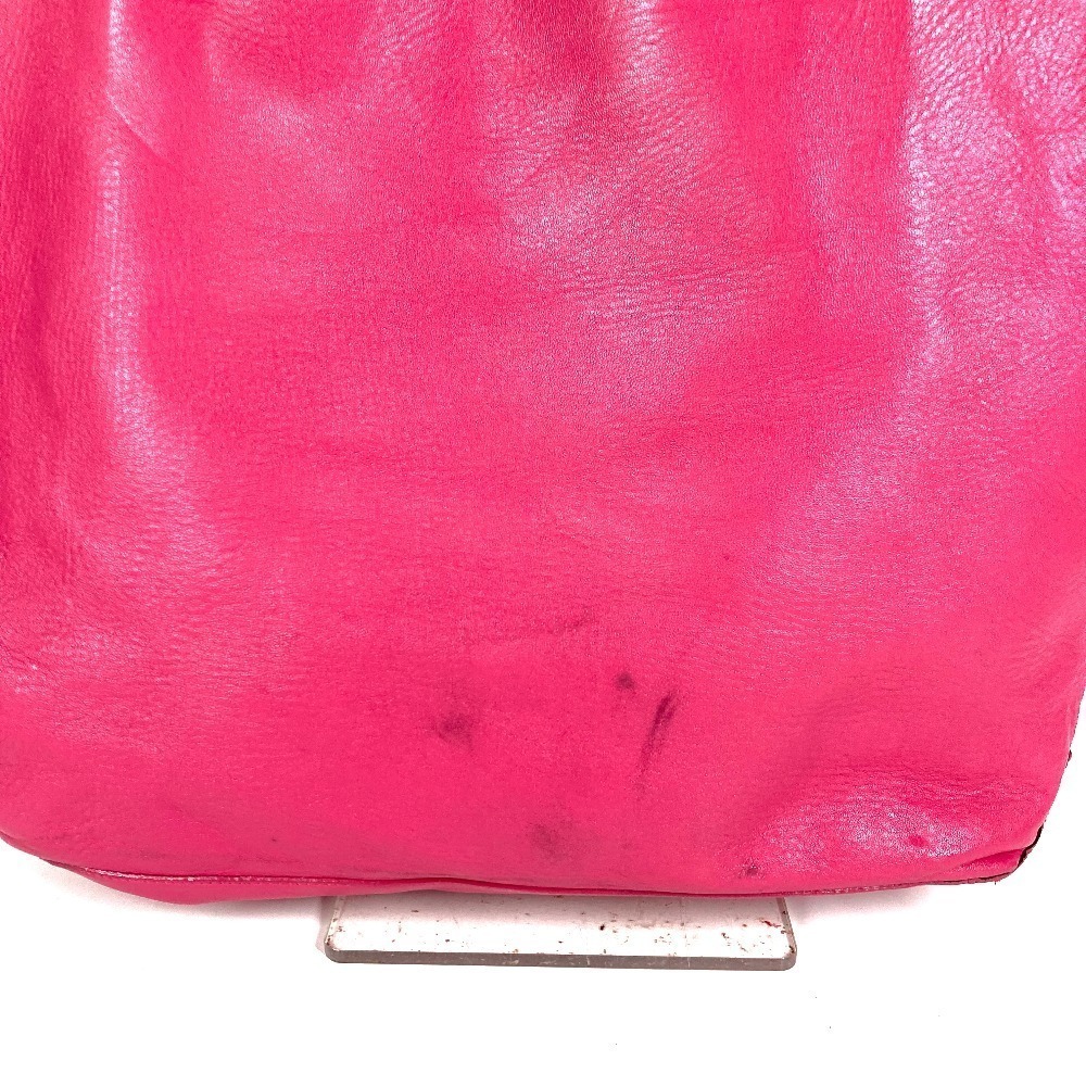 Loewe Nappa Leather Anagram Shoulder Bag Tote Tassel Fringe Pink - Picture 3 of 6
